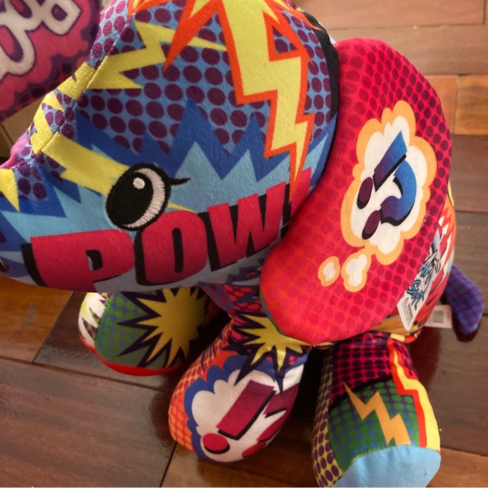 PopArt Soft: 15” Mammoth Wham Elephant Beanie Plush Cepia Cats Vs Pickles Comic